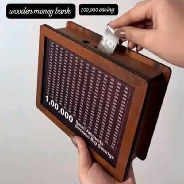 Wooden money bank  - Wholesale Toys India