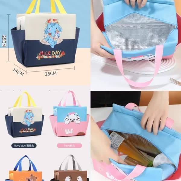 Cartoon print insulted lunch bag thumbnail