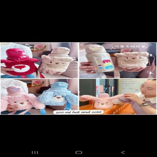 Cute plush steel bottle  - Wholesale Toys India