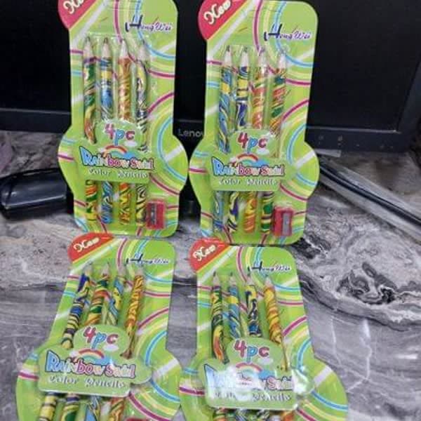 Rainbow pencil gift set  - Wholesale Toys India