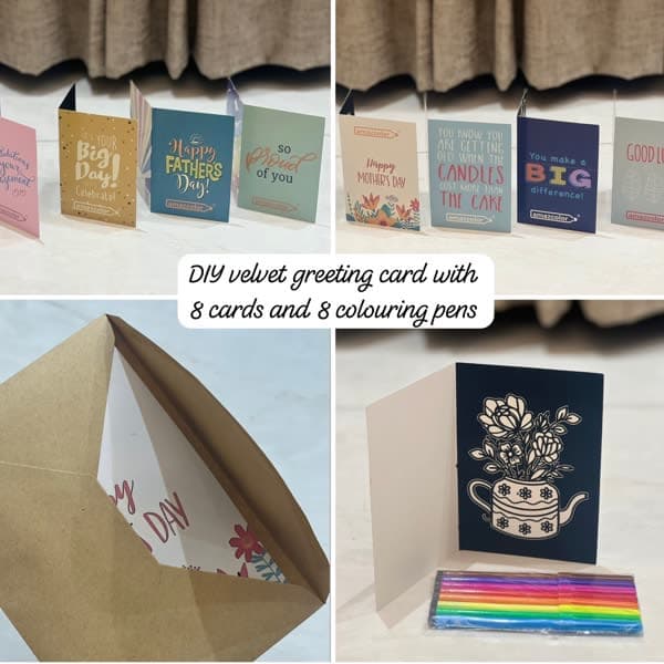 Diy velvet greeting cards - Wholesale Toys India