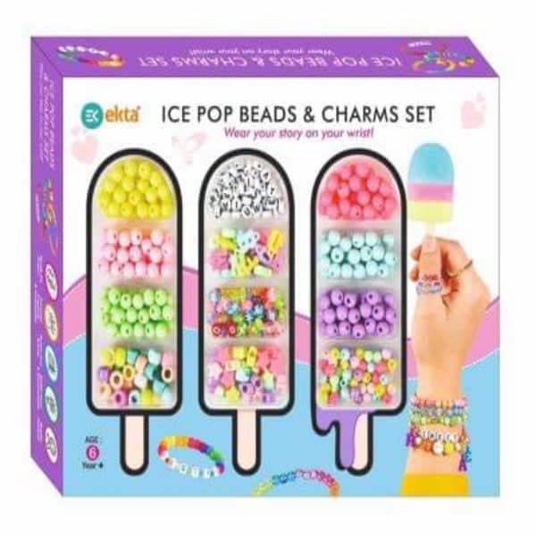 Ice pop beads & charms set - Wholesale Toys India