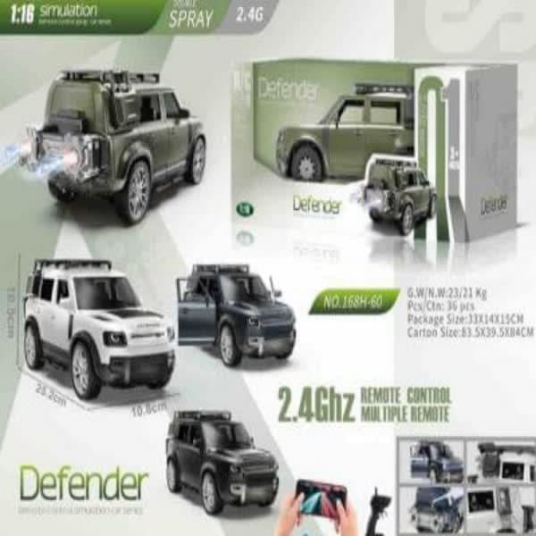 Rc defender big size 1:16 scale model with double smoke app controlale & rechargeable  - Wholesale Toys India