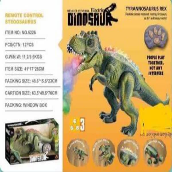 Rc dinosaur electric with smoke - Wholesale Toys India