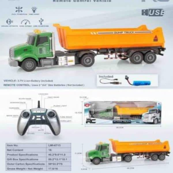 Rc dumper truck rechargeable  - Wholesale Toys India