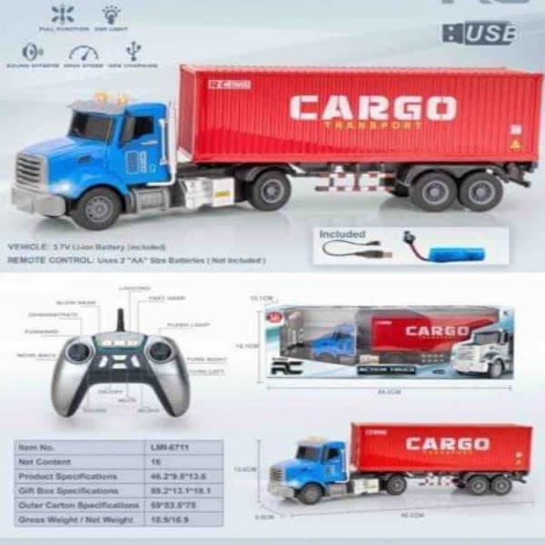 Rc cargo transport truck - Wholesale Toys India