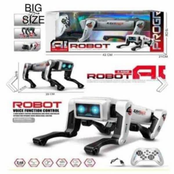 R/C AI SMART ROBOT DOG VOICE CONTROL RECHARGEABLE ( VIDEO  - Wholesale Toys India
