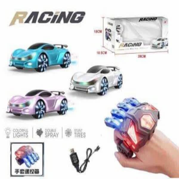 R/C CONCEPT RACING CAR GLOVES CONTROL DRIFT LIGHT & DOUBLE SPRAY RECHARGEABLE ( VIDEO ) - Wholesale Toys India