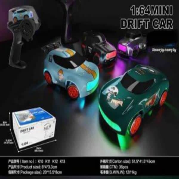 R/C DRIFT MINNI CAR 1:64 SCALE MODEL CHARGEABLE - Wholesale Toys India