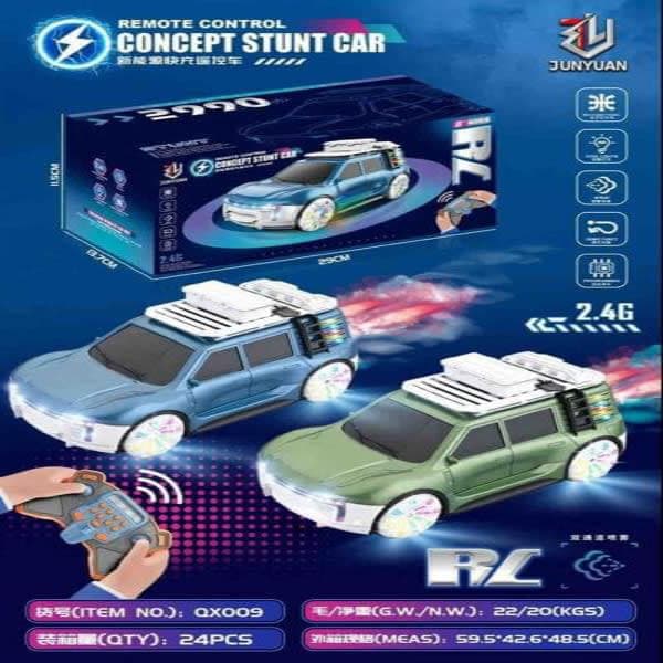 R/C CONCEPT STUNT CAR DEFENDER MODEL SMOKE & CHARGEABLE - Wholesale Toys India