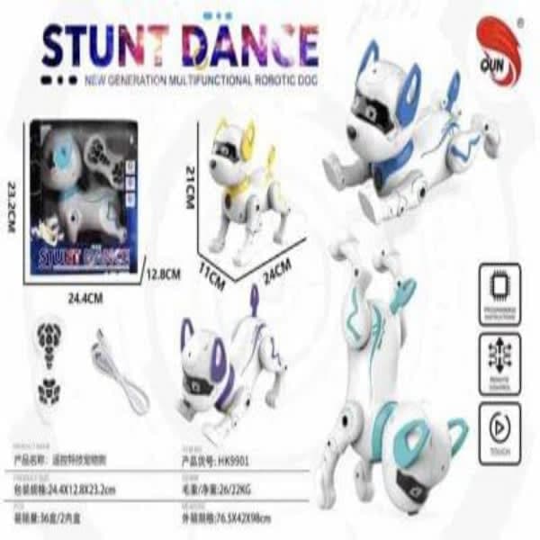 R/C STUNT DANCE MULTFUNCTIONAL ROBOTIC DOG CHARGEABLE  - Wholesale Toys India