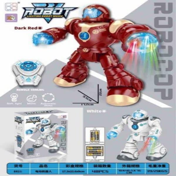 R/C IRON MAN ROBOT WALKING WITH LIGHT & MUSIC - Wholesale Toys India
