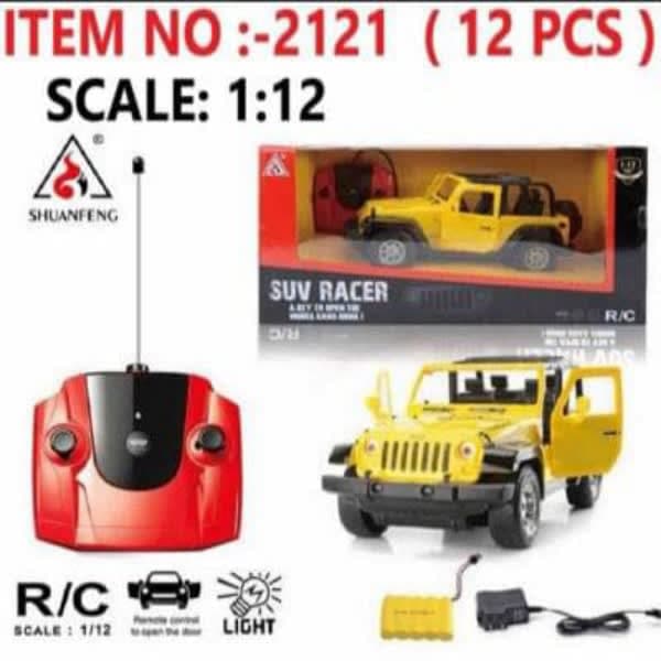 R/C SUV RACER RUBICON JEEP 4*4 CAR CHARGEABLE - Wholesale Toys & Return Gifts India