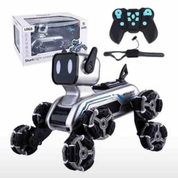 R/C 8 WHEEL LAZER STUNT DOG WITH HAND SENSOR CH - Wholesale Toys India