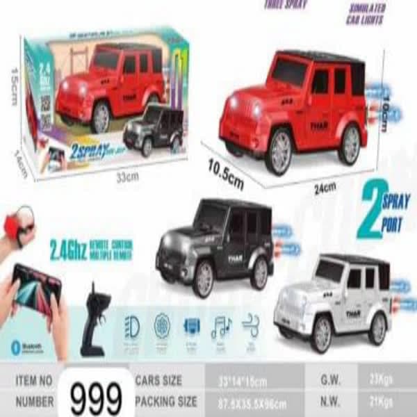 R/C APP CONTROL SUV THAR MUSICAL DOUBLE SMOKE CH - Wholesale Toys India