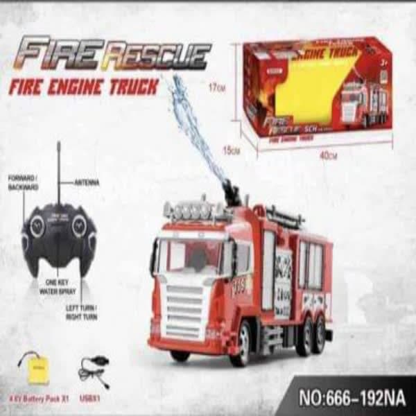 R/C FIRE RESUE ENGINE WITH WATER FUNCTION - Wholesale Toys India