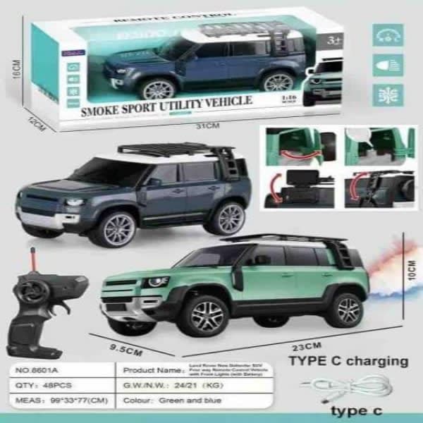 R/C DEFENDER CAR CH SMOKE WITH C TYPE CHARGING - Wholesale Toys India