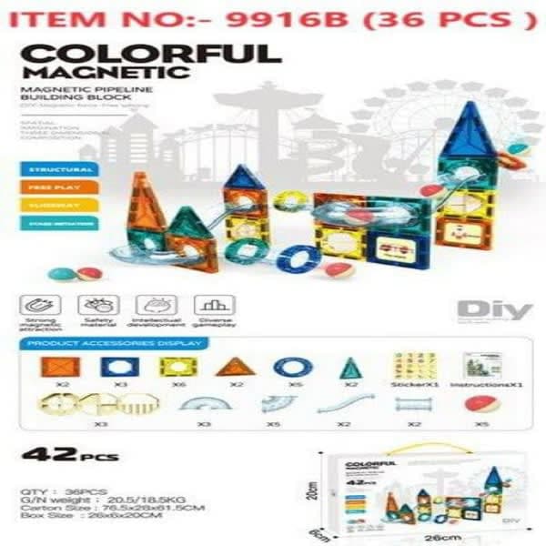 42 pc magna tile blocks  - Wholesale Toys India