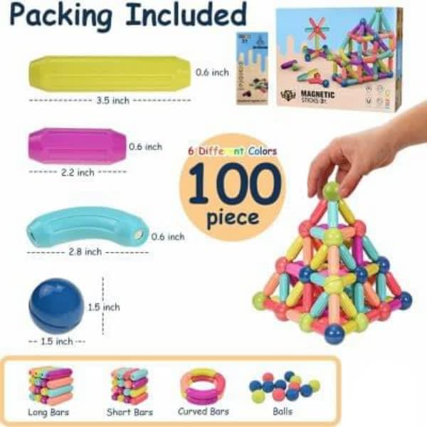 Magnetic 100 pc stick - Wholesale Toys India