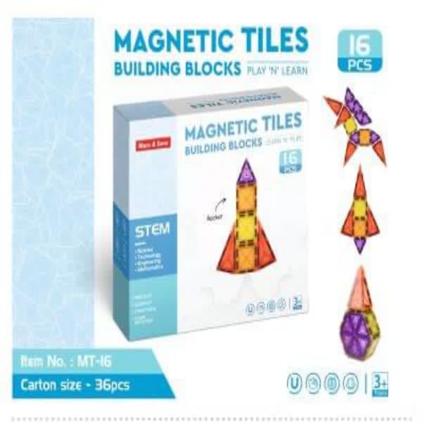 16 pc magna tile  - Wholesale Toys India