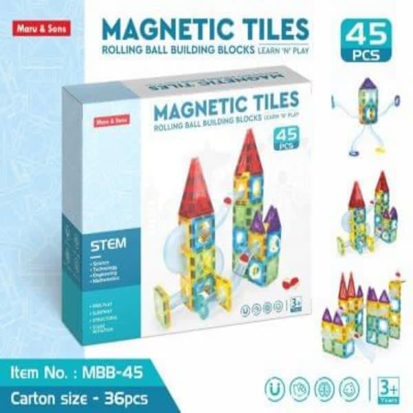 45 pc magna tile blocks  - Wholesale Toys India