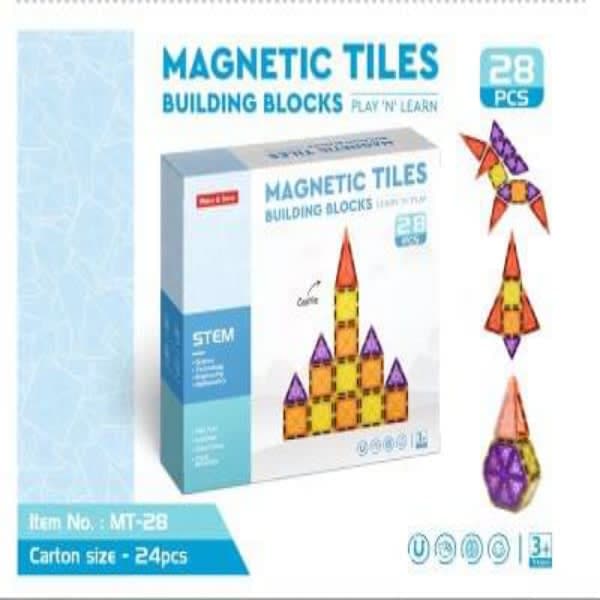 28 pc magna tile blocks  - Wholesale Toys India