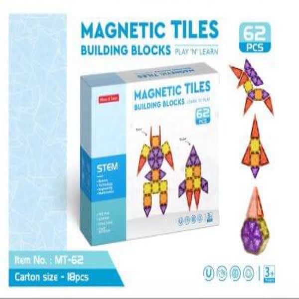 62 pc magna tile  - Wholesale Toys India