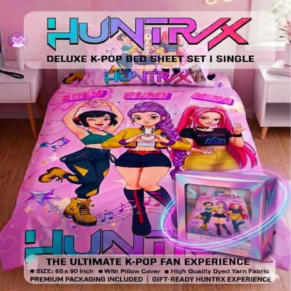K-pop bad sheet with pillow cover  - Wholesale Toys India