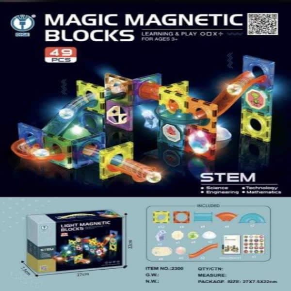 49 pc light magna tiles blocks  - Wholesale Toys India
