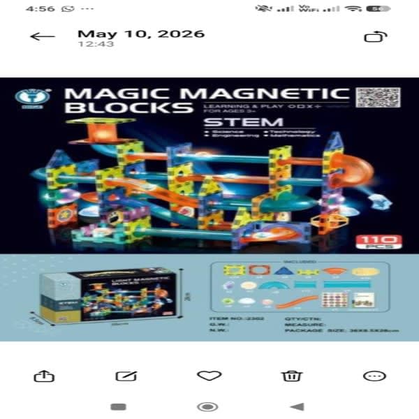 110 pc light magna tiles blocks  - Wholesale Toys India