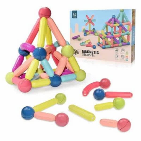 64 pc magnetic stick  - Wholesale Toys India