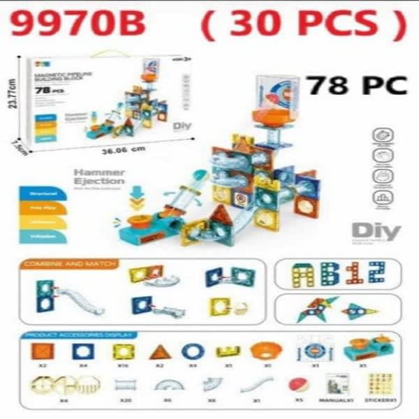 78 pc rolling magna tile blocks  - Wholesale Toys India