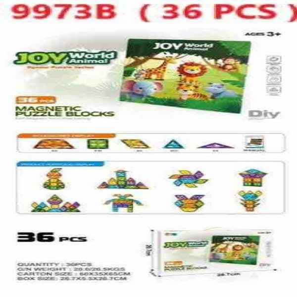36 pc puzzle magna tiles heavy quality  - Wholesale Toys India