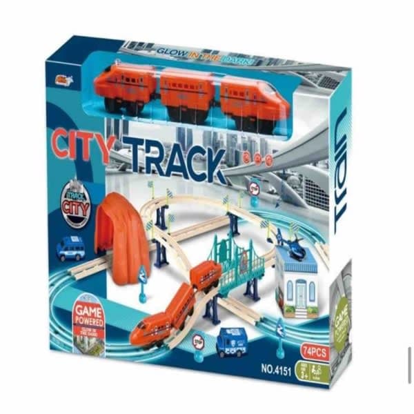 CITY TRACK GLOW IN THE DARK 66 PCS CHARGEABLE - Wholesale Toys India