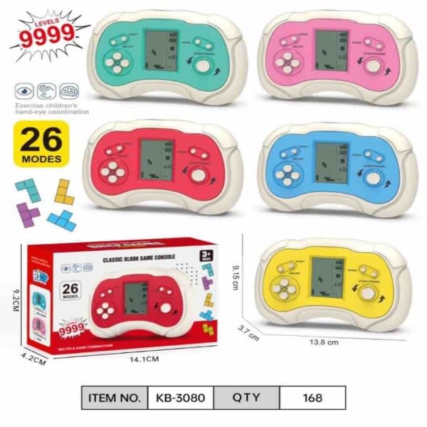 KB-3080 CLASSIC BRICK GAME (6PCS PACK) (150/- PER PCS) (BULK DISCOUNT) - Wholesale Toys India