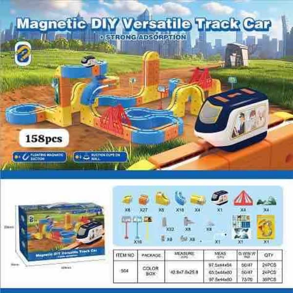 158 pc magnetic track - Wholesale Toys India
