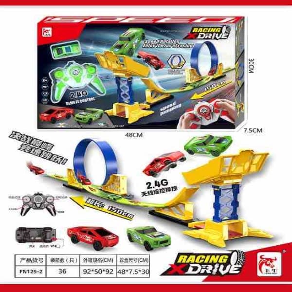 FN125 track with remote control car - Wholesale Toys India