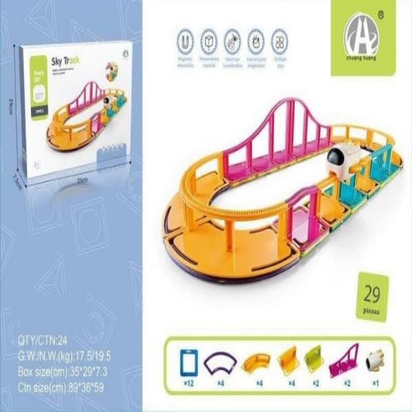 Sky magnetic track 29 pc  - Wholesale Toys India