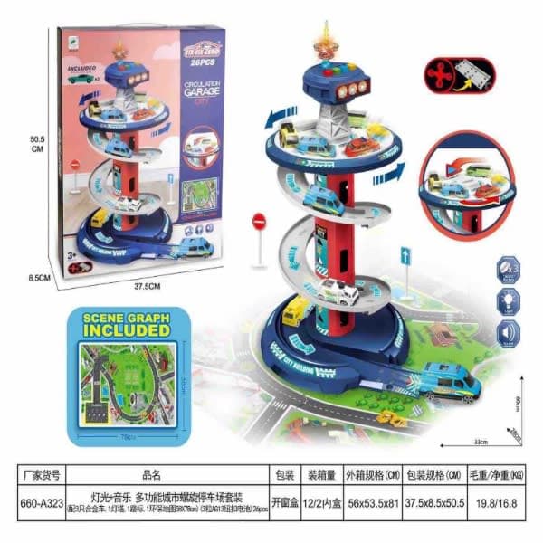 Circulation garage police track - Wholesale Toys India