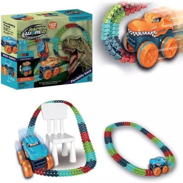 Flexible Dinosaur Track 102 Pcs - Wholesale Toys India