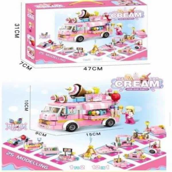 ICE CREAM CAR LEGO BLOCK 623+ PCS - Wholesale Toys India