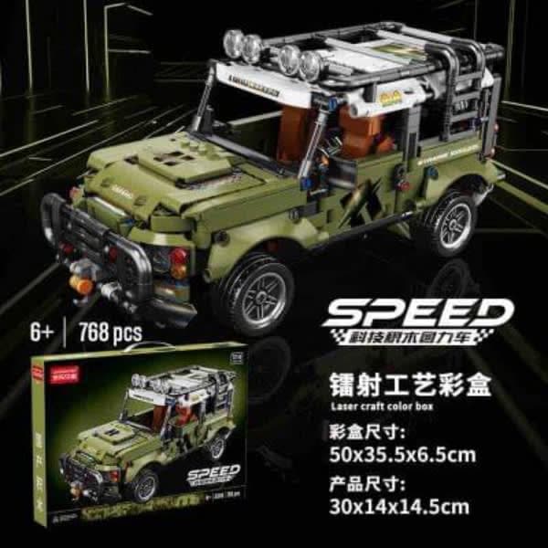 SPEED BUILDING LEGO BLOCK 768+ PCS PULL BACK JEEP - Wholesale Toys India