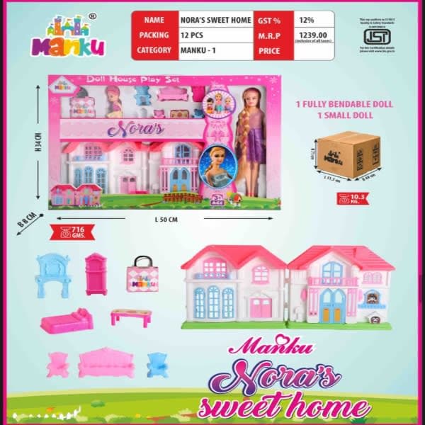 Nora doll house - Wholesale Toys India