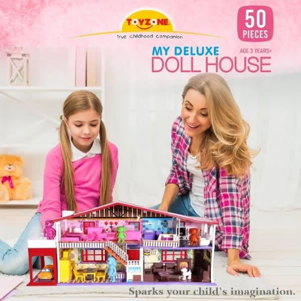 44130 Toy Zone My Doll House (50pcs) - Wholesale Toys India