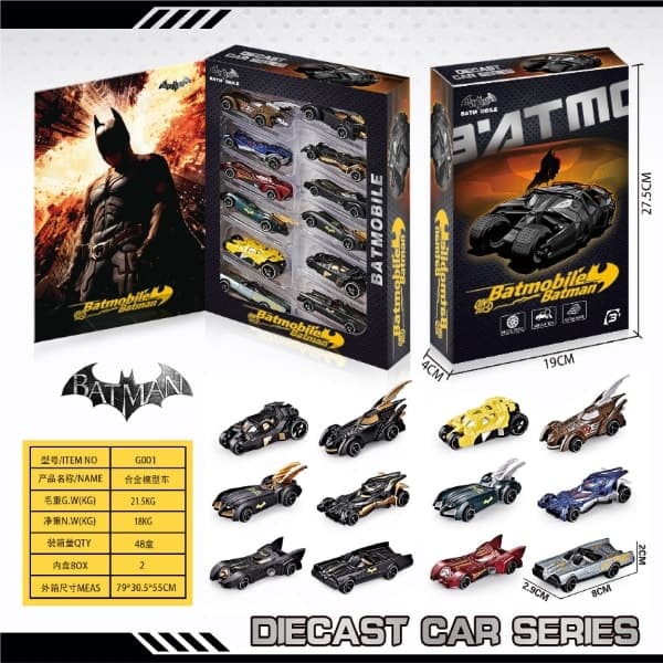 Batman metal car set box - Wholesale Toys India
