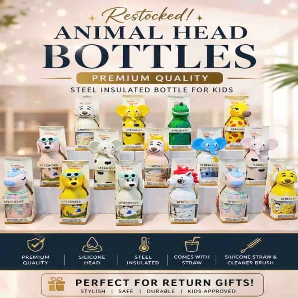 Afreash365 animal bottle   - Wholesale Toys India