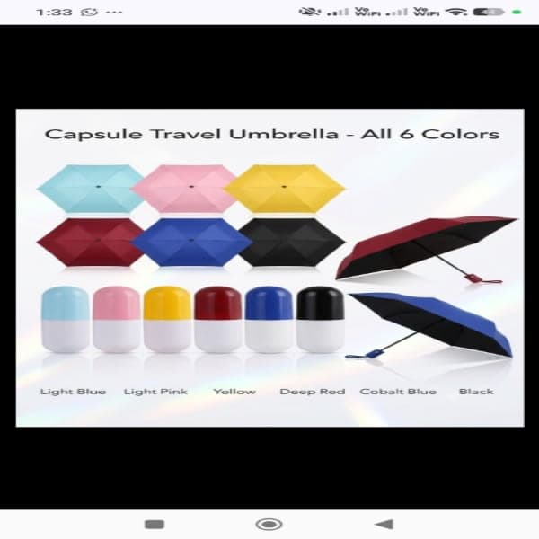 Capsule umberla  - Wholesale Toys India